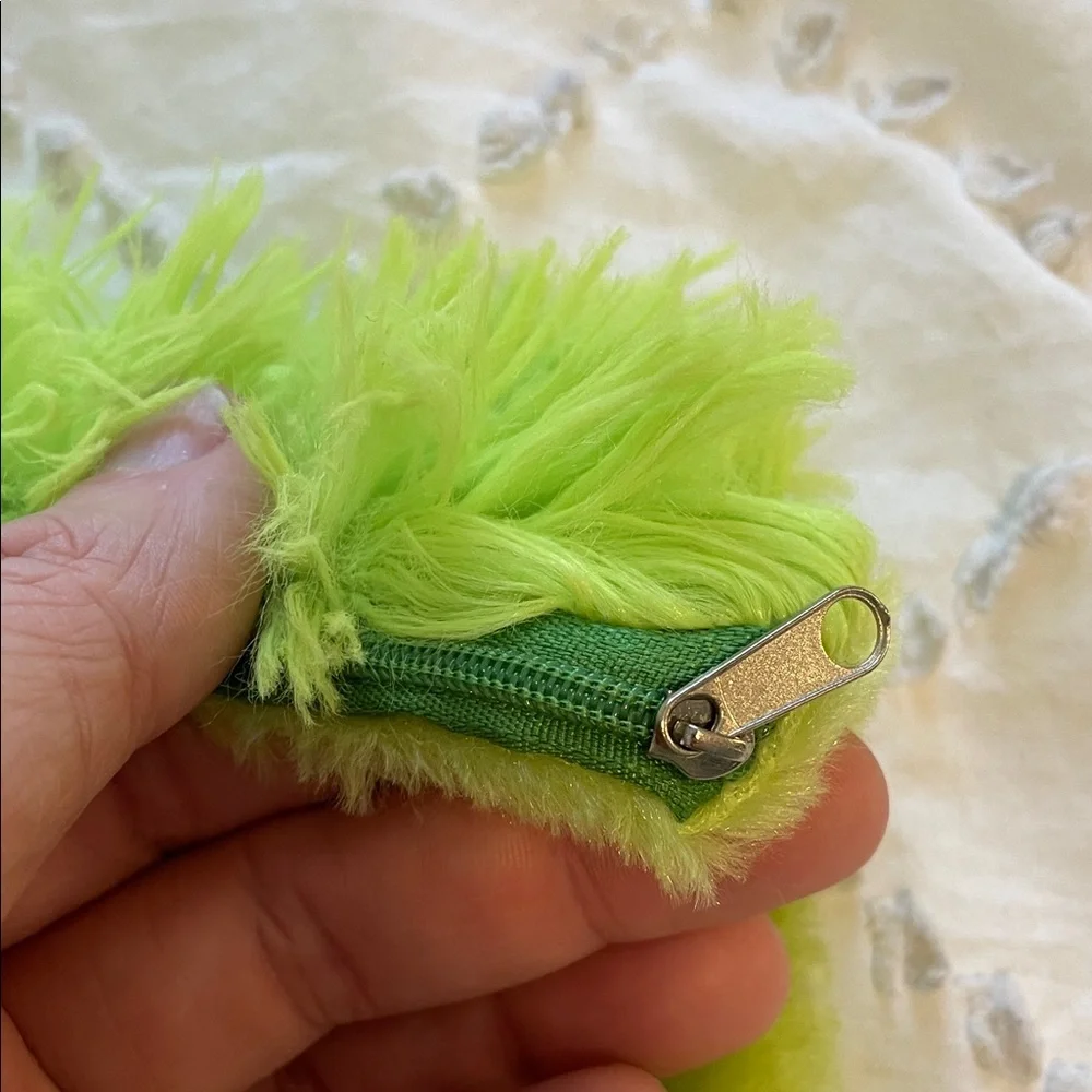Lime Green Fuzzy Pillow covers set of 2 new